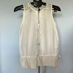 Sleeveless Collared Blouse